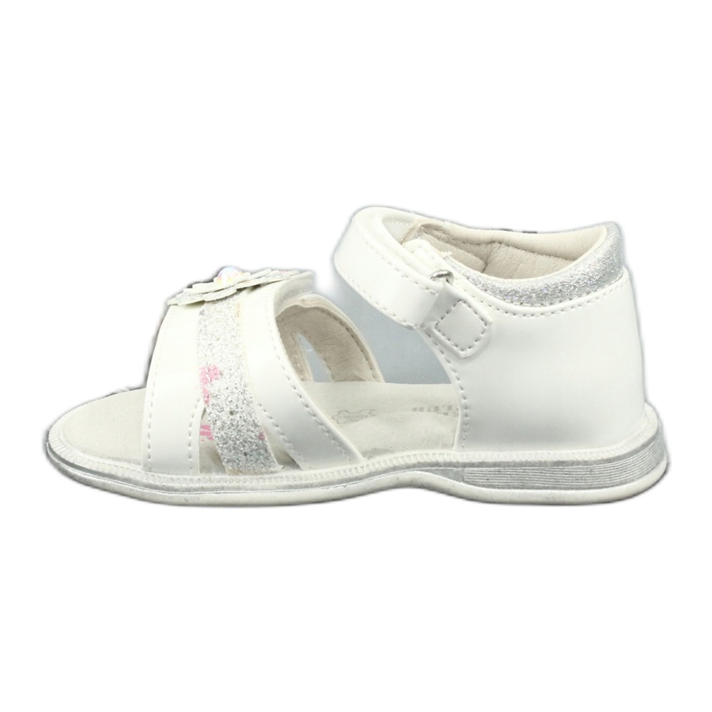 American Club Sandaler piger blomster med en perle xd12/20 hvid 1