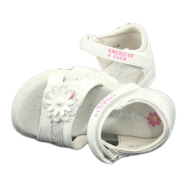 American Club Sandaler piger blomster med en perle xd12/20 hvid 3