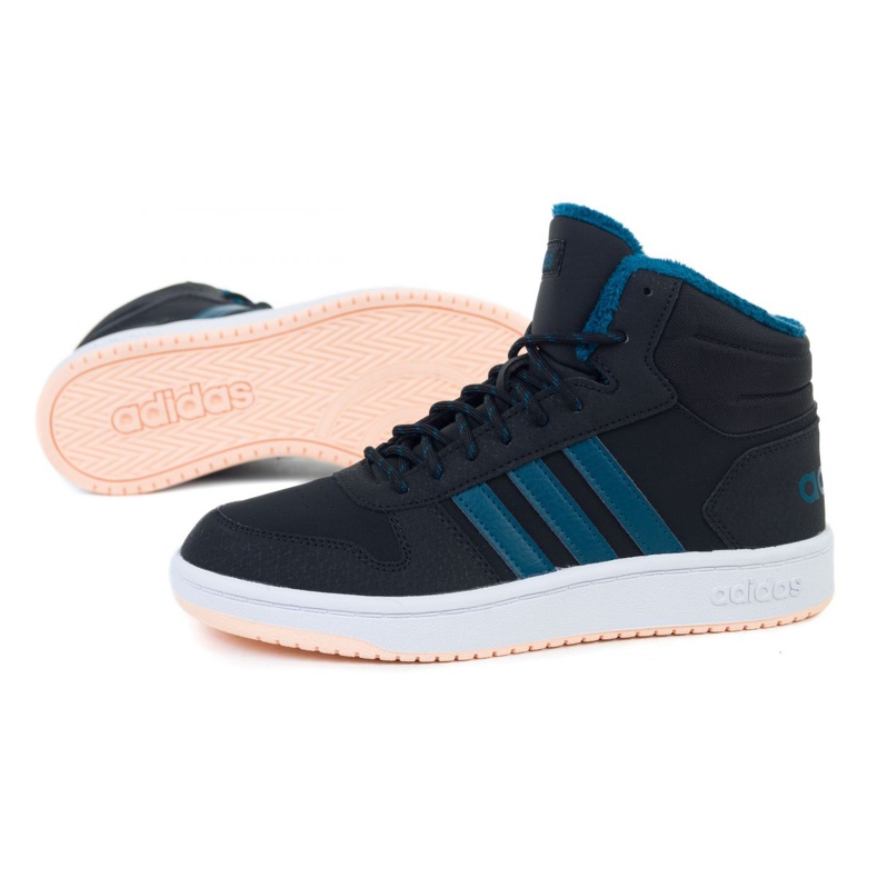 Adidas Hoops Mid 2.0 K Jr EE6703 sko sort 1