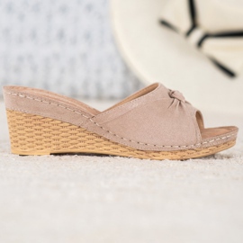 Elegante VINCEZA Glitter hjemmesko gul 2