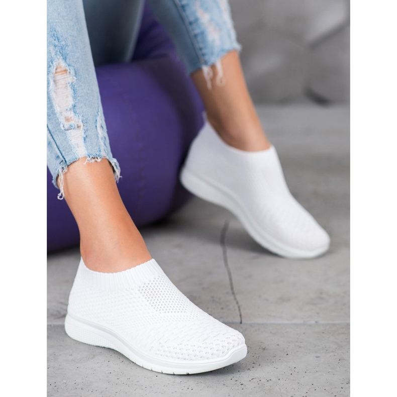 SHELOVET Slip On Sneakers hvid 1