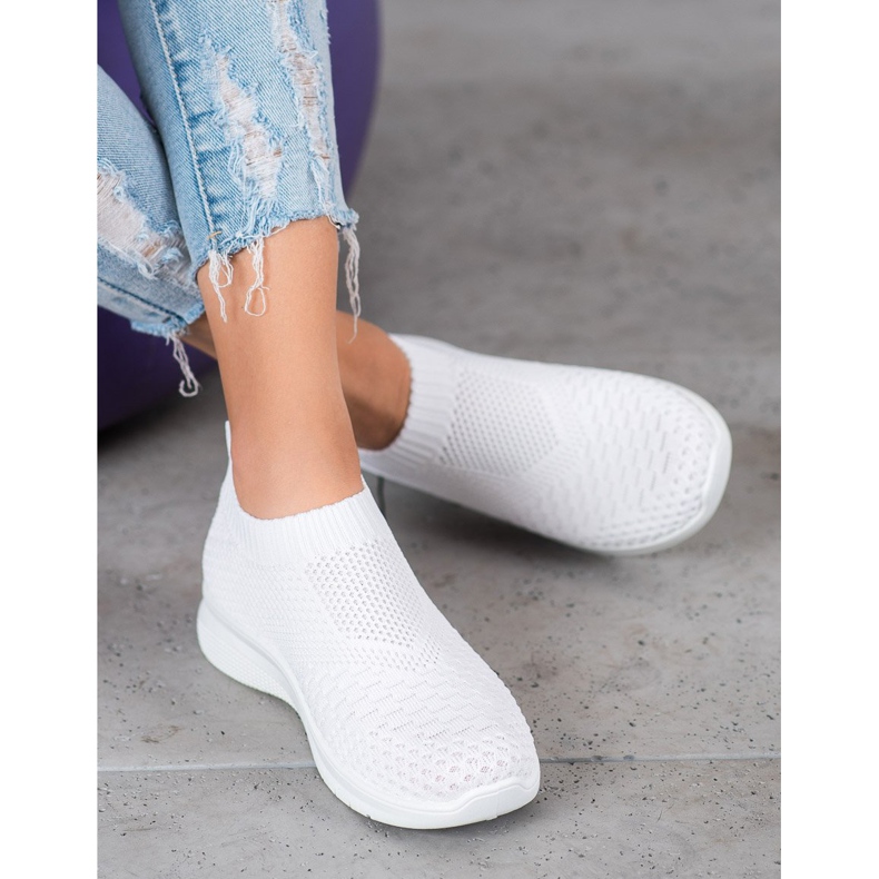 SHELOVET Slip On Sneakers hvid 2