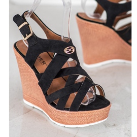 Comer Mode kile sandaler sort 1
