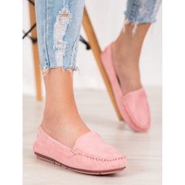 Clowse Pink ruskind loafers lyserød 1