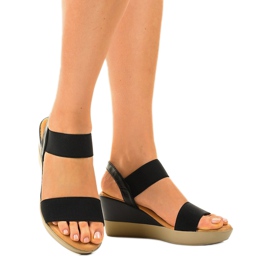 Sorte kile sandaler 9R170 1