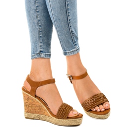 Brune espadrilles kile sandaler 77-105 1