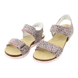 Pink Sandaler i Leopard Print Bartek 76183-BBK lyserød 2