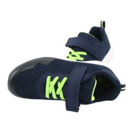 Sportssko til velcro Navy Blue/Green News 20Z55-2312 blå 4