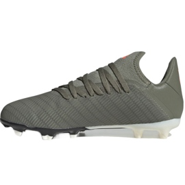 Adidas X 19.3 Fg Jr EF8374 fodboldstøvler kaki 2