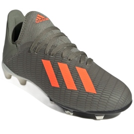 Adidas X 19.3 Fg Jr EF8374 fodboldstøvler kaki 3