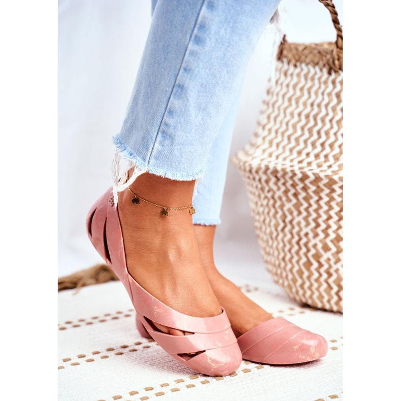 Dame duftende gummiballerinas ZAXY Nude Beige FF285054 brun 1