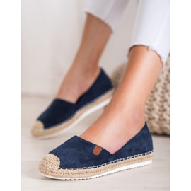 SHELOVET Klassiske Espadriller blå 1