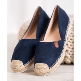 SHELOVET Klassiske Espadriller blå 2