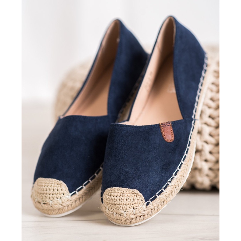 SHELOVET Klassiske Espadriller blå 2