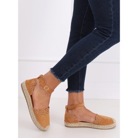 Espadrilles åbent kamel JH119 Camel brun 2