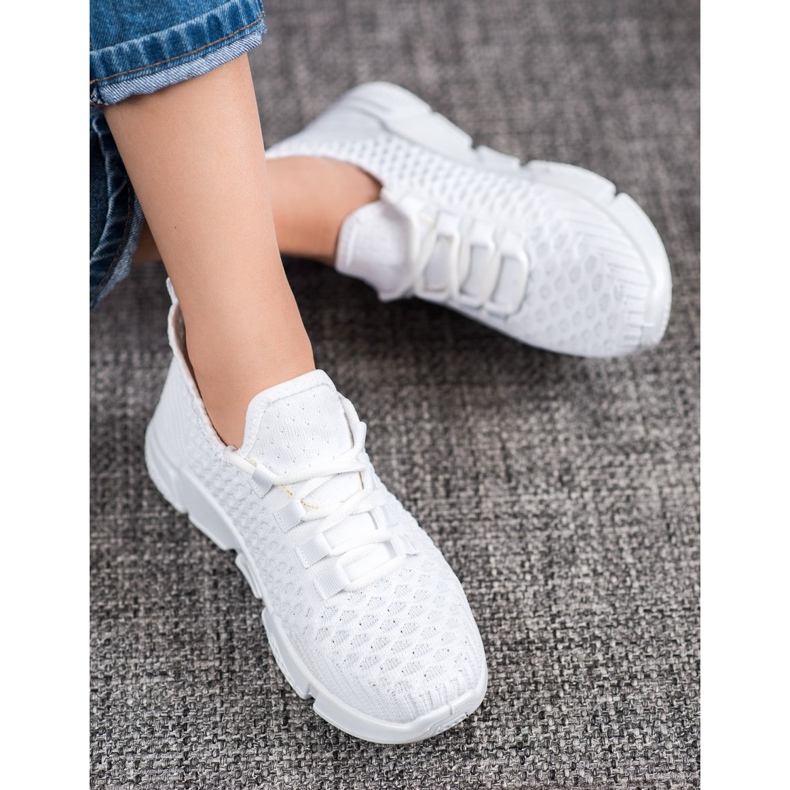 SUPER COOL Hvide tekstil sneakers 1