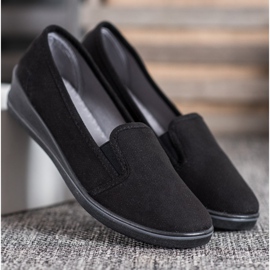 SHELOVET Suede Slipons sort 2