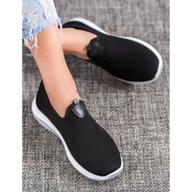 Renda Openwork Slipons på platformen sort 2