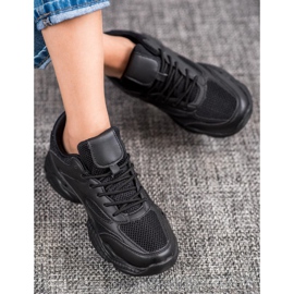 SHELOVET Lys sorte sneakers 1