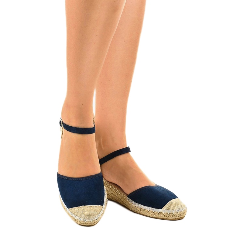 Marineblå espadriller 3M85-18 1