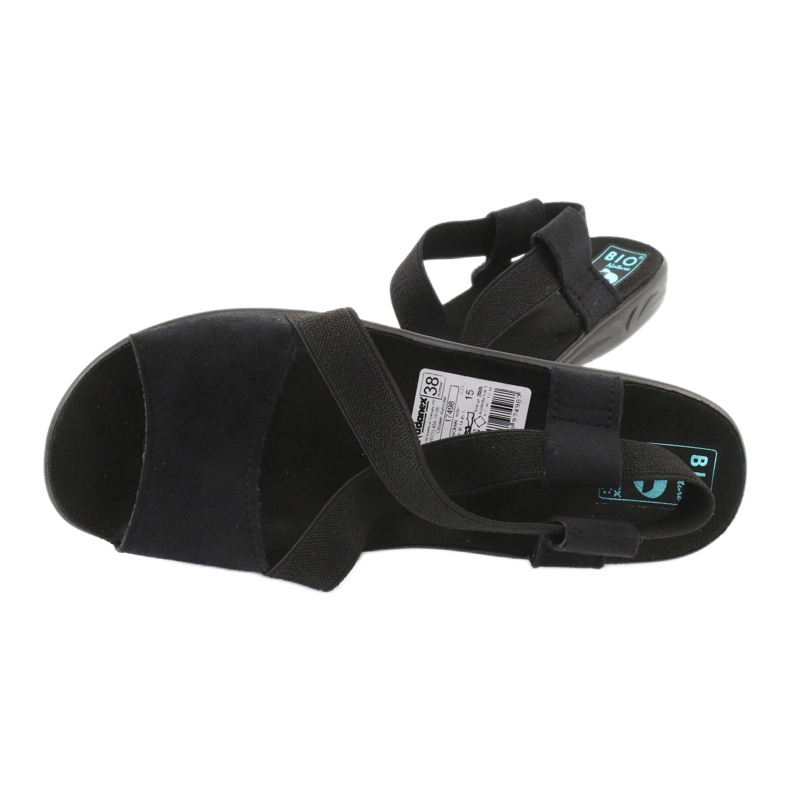 Komfortable sorte damesandaler Adanex 17498 3