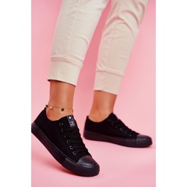 Dame Sneakers Lavt materiale Sort Ecoma 1