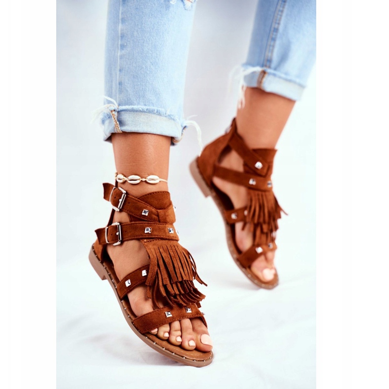 Boho Camel Balms kvindersandaler brun 2
