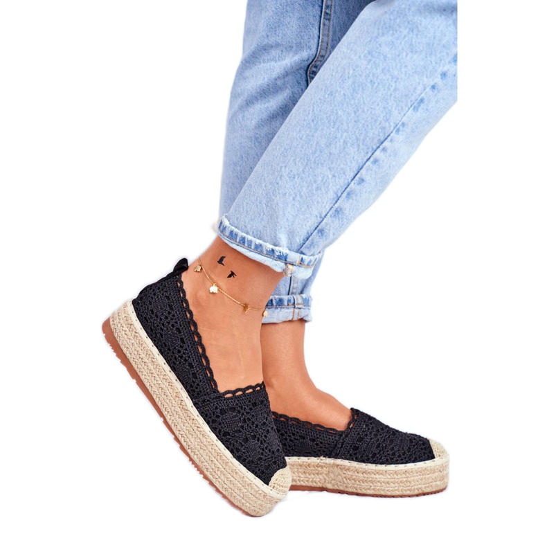 ADY Dame Espadrilles Blonder Sort Desante Platform brun 2