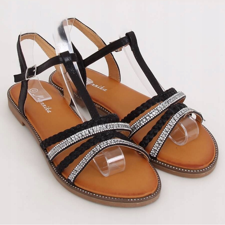 Sorte kvinders sandaler S060123 Sort 1