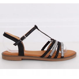Sorte kvinders sandaler S060123 Sort 2