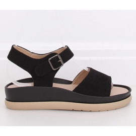 Sorte kvinders sandaler YJ860 Nero 1