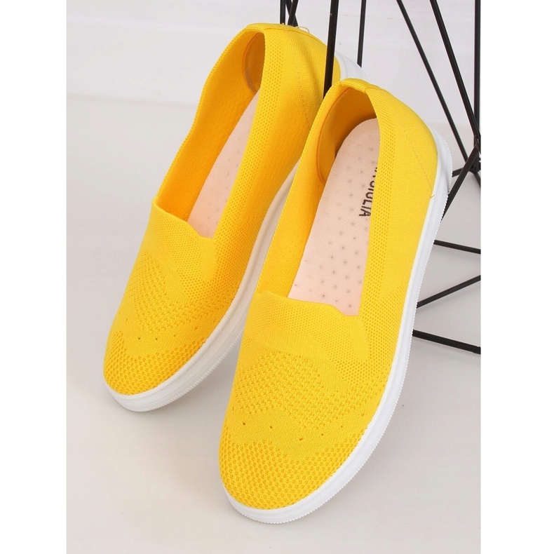 Gule sneakers til kvinder ZK069 Giallo 1