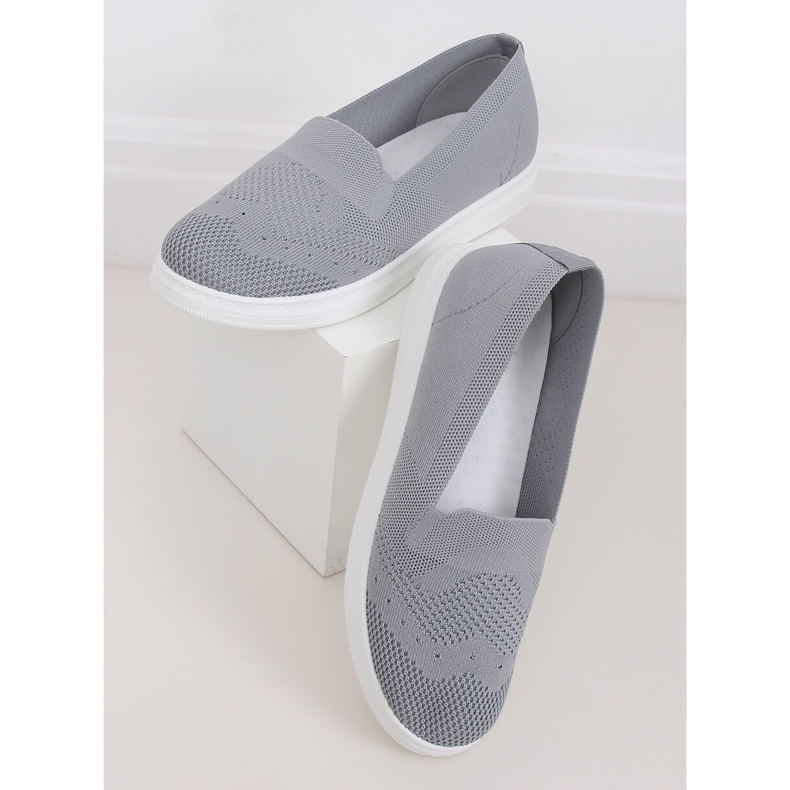 Grå Kvinders grå sneakers ZK069 Grigio 1