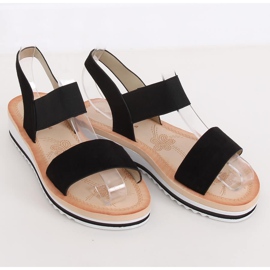 Sorte kvinders sandaler E008 Sort 1
