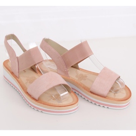 Pink damesandaler E008 Pink lyserød 2