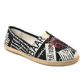 Sort espadrillessko til mænd BKA-48 hvid 1