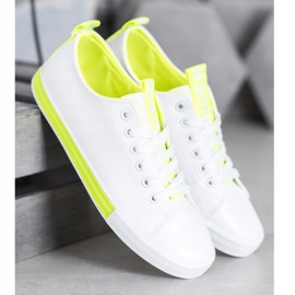 SHELOVET Sneakers Med Eco Leather Nice hvid 3