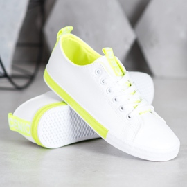 SHELOVET Sneakers Med Eco Leather Nice hvid 4