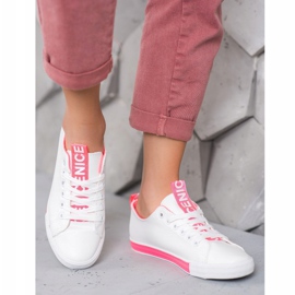 SHELOVET Sneakers Med Eco Leather Nice hvid 1