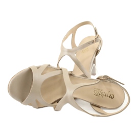 Kvinders sandaler beige perle Espinto S339 / 32 4
