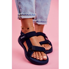 Kvinders sandaler Big Star marineblå FF274A601 2