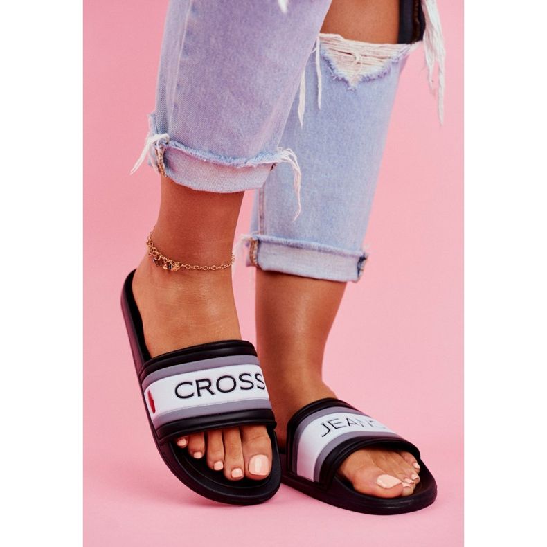 Kvinders hjemmesko Cross Jeans Sort FF2R4159C hvid 2