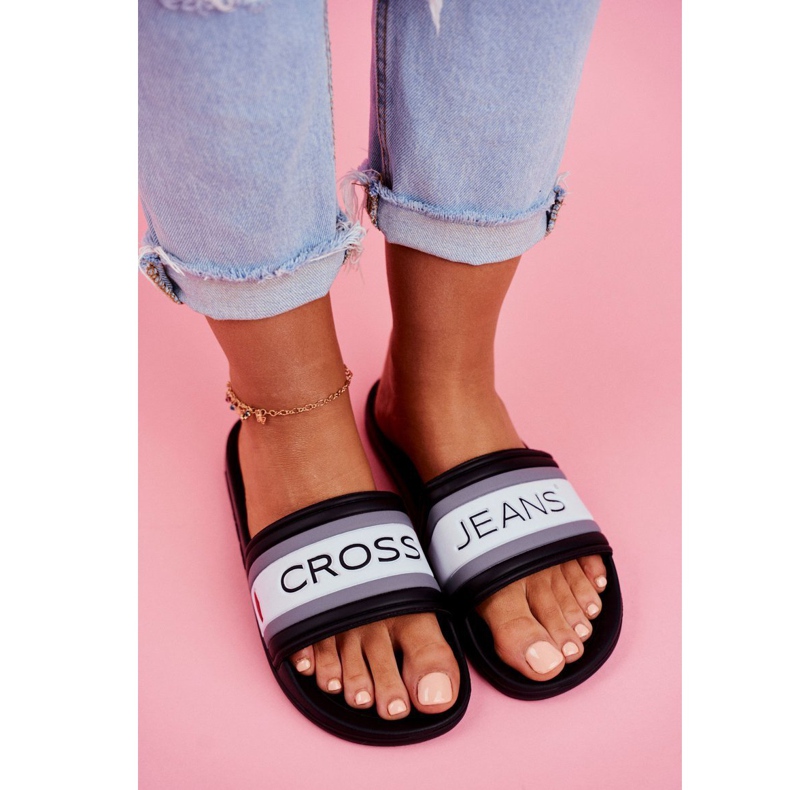 Kvinders hjemmesko Cross Jeans Sort FF2R4159C hvid 1