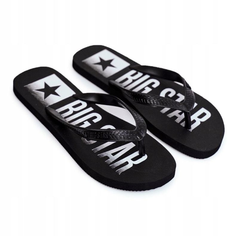 Mænds hjemmesko Flip-flops Big Star Black FF274A470 sort 2