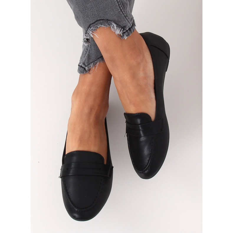 Sorte kvinders loafers 98-29 Sort 2