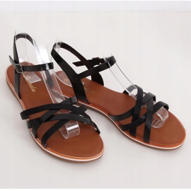 Sorte sandaler til kvinder 99-62 Sort 1