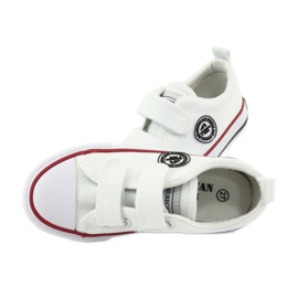 American Club Hvide amerikanske LH41 velcro sneakers 4