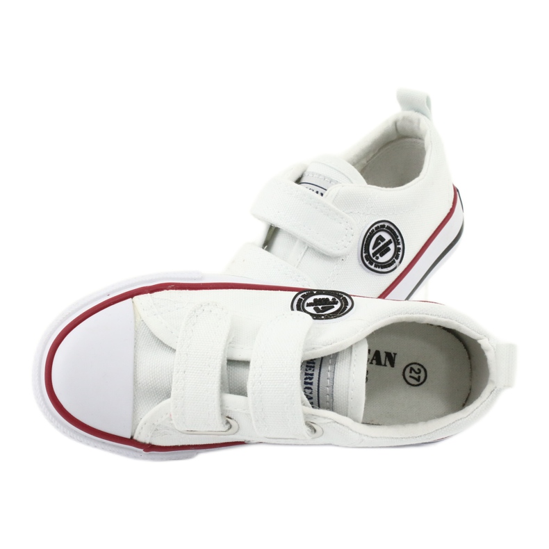American Club Hvide amerikanske LH41 velcro sneakers 5