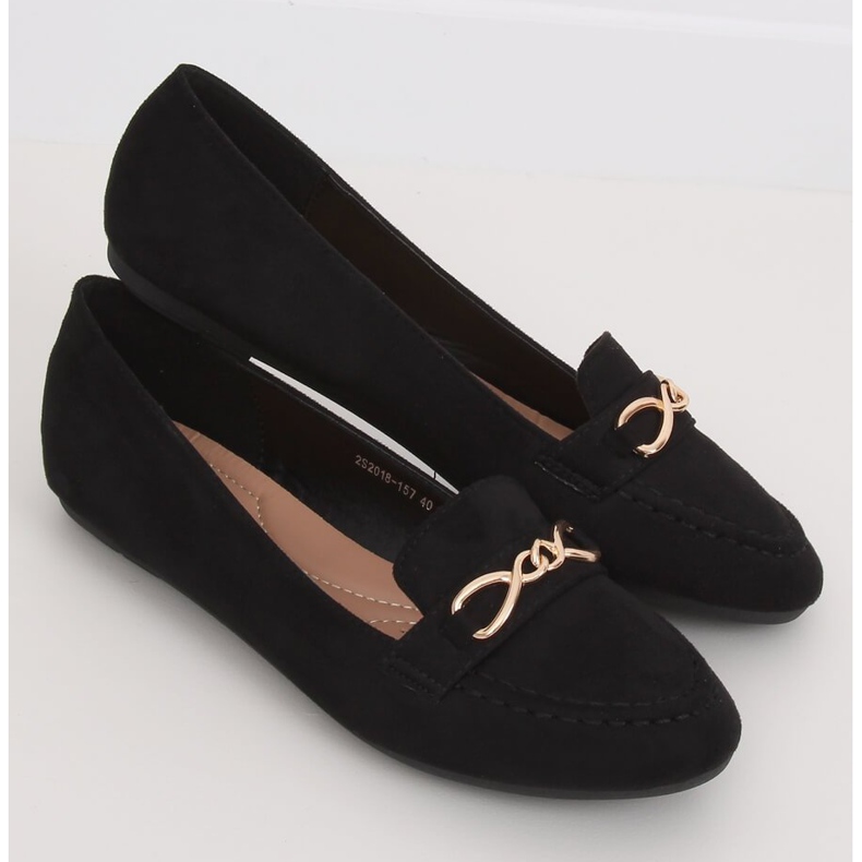 Sorte kvinders loafers 2S2018-157 Sort 2
