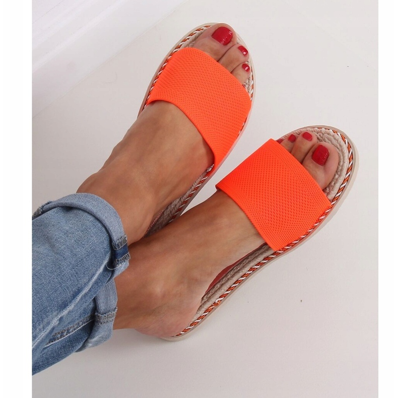Orange dametøfler 35-185 Orange 1